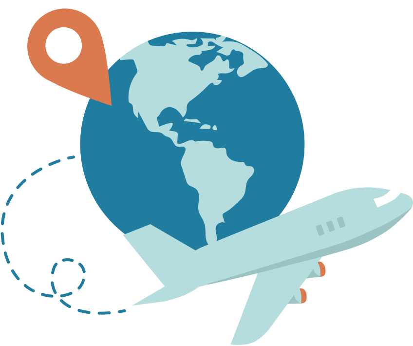 plane around the world